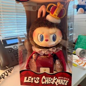 POP MART Labubu Let's Checkmate King Vinyl Plush Doll Large